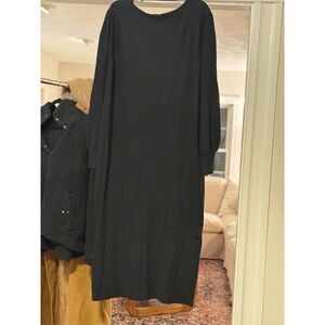 Ava Viv Black Sweater Dress Midi 3X NWT